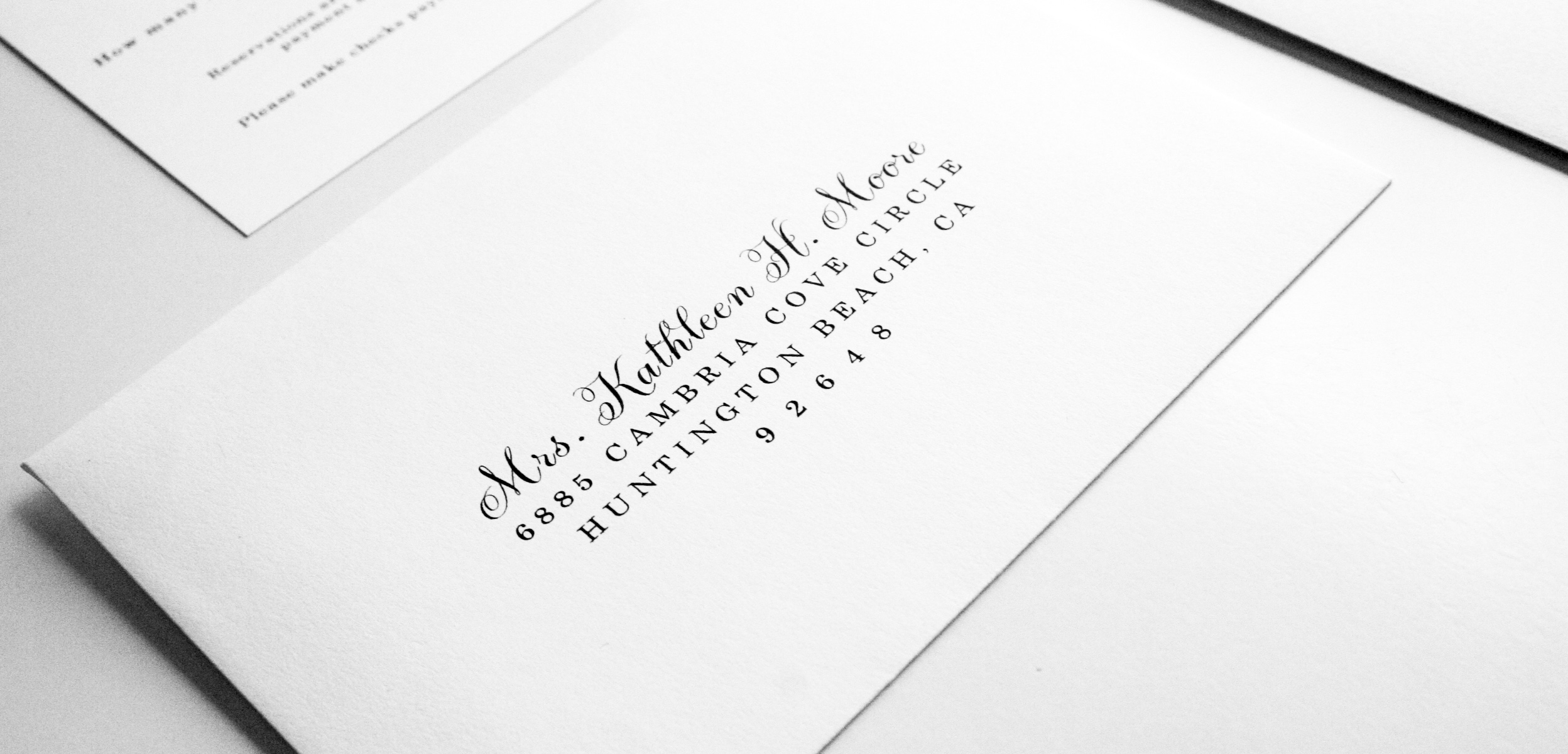 envelope addressing invitation addressing